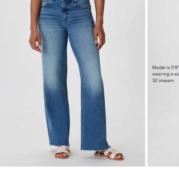 Quince Bella Stretch Wide Leg High RiseJeans - Size 29 NWT - Picture 1 of 5